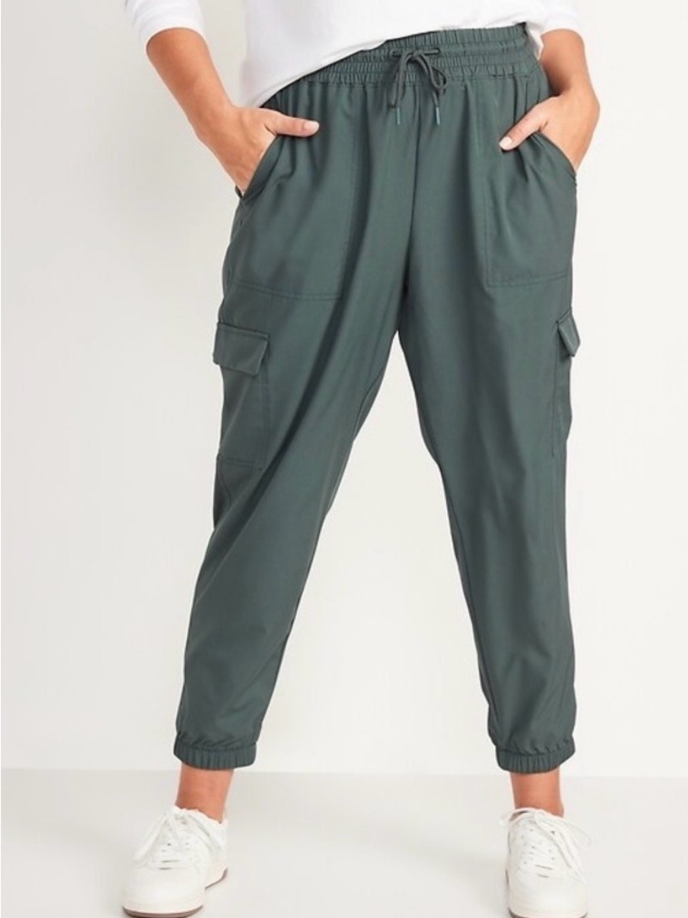 Old Navy Quick Dry Olive Cargo Joggers